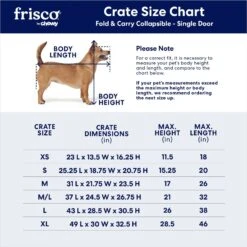 Frisco Heavy Duty Fold & Carry Single Door Collapsible Wire Dog Crate -Pet Products Shop 109783 PT2. AC SS1800 V1667228771