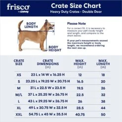 Frisco Heavy Duty Fold & Carry Double Door Collapsible Wire Dog Crate 11 Frisco Heavy Duty Fold & Carry Double Door Collapsible Wire Dog Crate -Pet Products Shop 109789 PT2. AC SS1800 V1672870100