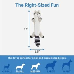 Frisco Raccoon Skinny Plush Squeaky Dog Toy 7 Frisco Raccoon Skinny Plush Squeaky Dog Toy -Pet Products Shop 147045 PT2. AC SS1800 V1539205484