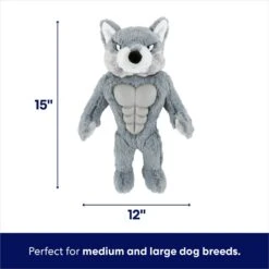 Frisco Wolf Muscle Plush Squeaky Dog Toy 9 Frisco Wolf Muscle Plush Squeaky Dog Toy -Pet Products Shop 147082 PT1. AC SS1800 V1691776635