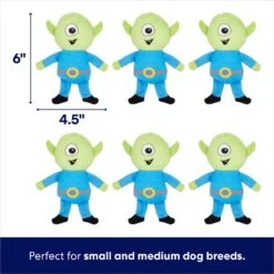 Frisco Flying Saucer & Aliens Hide & Seek Puzzle Plush Squeaky Dog Toy -Pet Products Shop 152812 PT2. AC SS1800 V1691776643