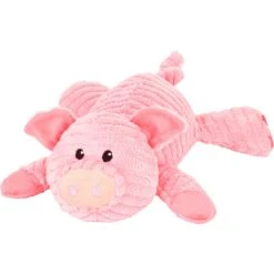 New Arrival 3 Frisco Corduroy Plush Squeaking Pig Dog Toy