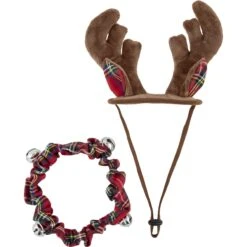 Frisco Holiday Antler Headband & Bell Collar Dog & Cat Costume -Pet Products Shop 160658 PT3. AC SS1800 V1568818030