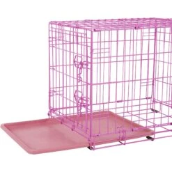 Frisco Fold & Carry Single Door Collapsible Wire Dog Crate, Pink 12 Frisco Fold & Carry Single Door Collapsible Wire Dog Crate, Pink -Pet Products Shop 160806 PT3. AC SS1800 V1561066324