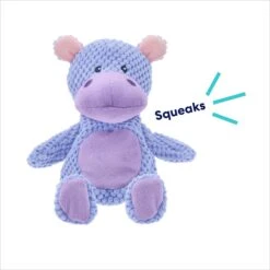 Frisco Hippo Textured Plush Squeaky Dog Toy -Pet Products Shop 174697 PT2. AC SS1800 V1695659158