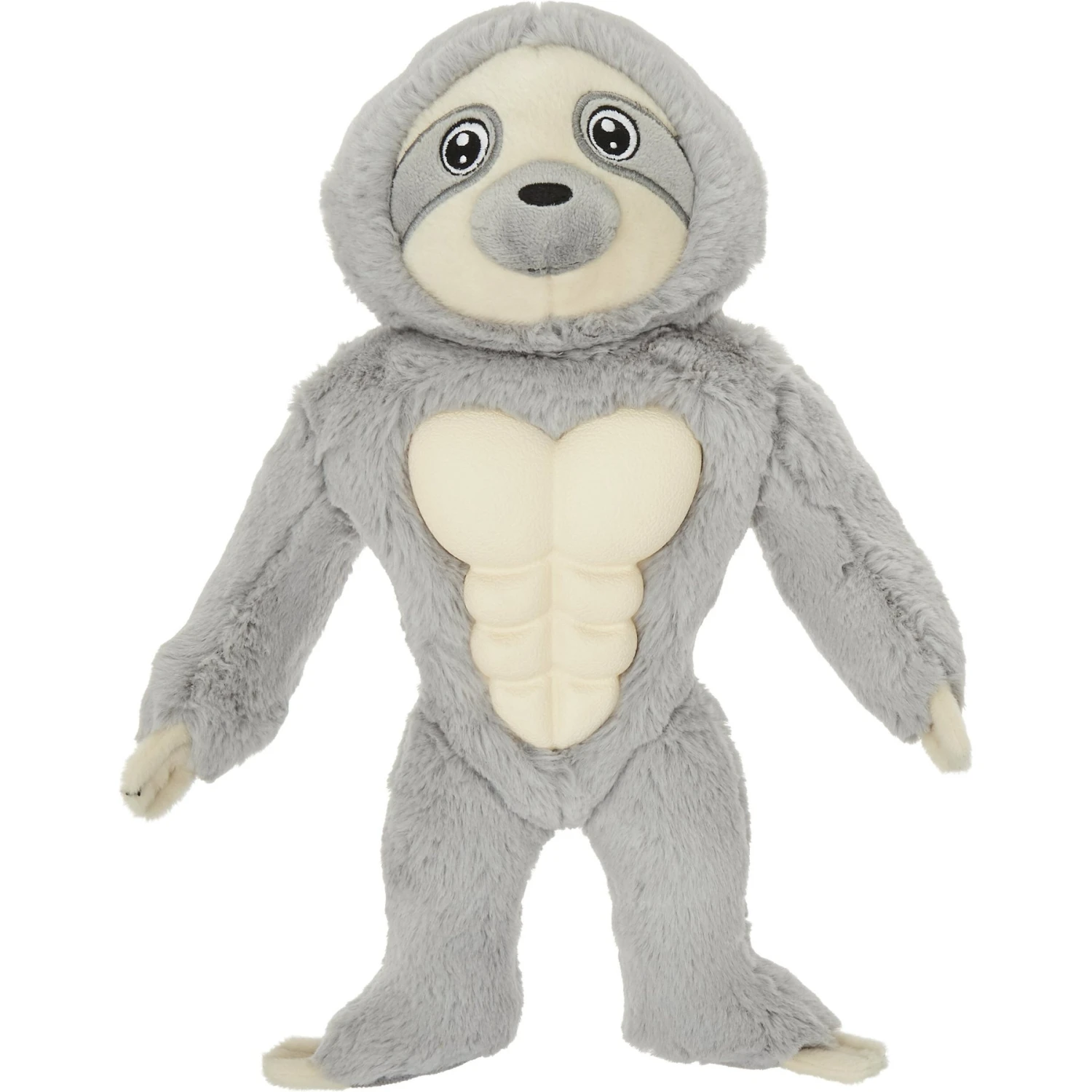 Frisco Sloth Muscle Plush Squeaky Dog Toy 3 Frisco Sloth Muscle Plush Squeaky Dog Toy