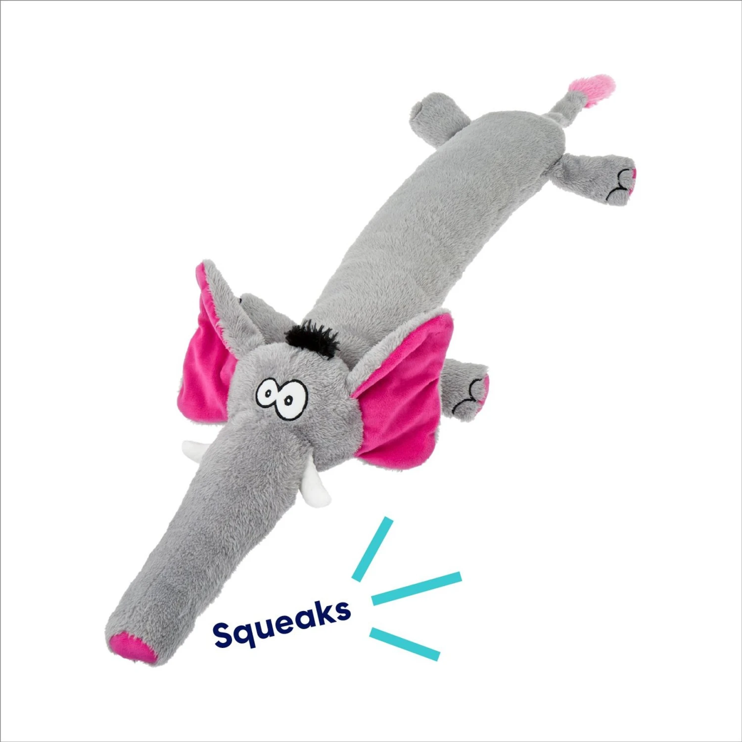 Frisco Elephant Wagazoo Plush Squeaky Dog Toy 5 Frisco Elephant Wagazoo Plush Squeaky Dog Toy - Image 3