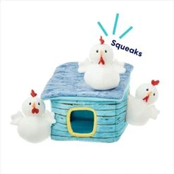 Frisco Chicken Coop Hide & Seek Puzzle Plush Squeaky Dog Toy -Pet Products Shop 174755 PT3. AC SS1800 V1691783971
