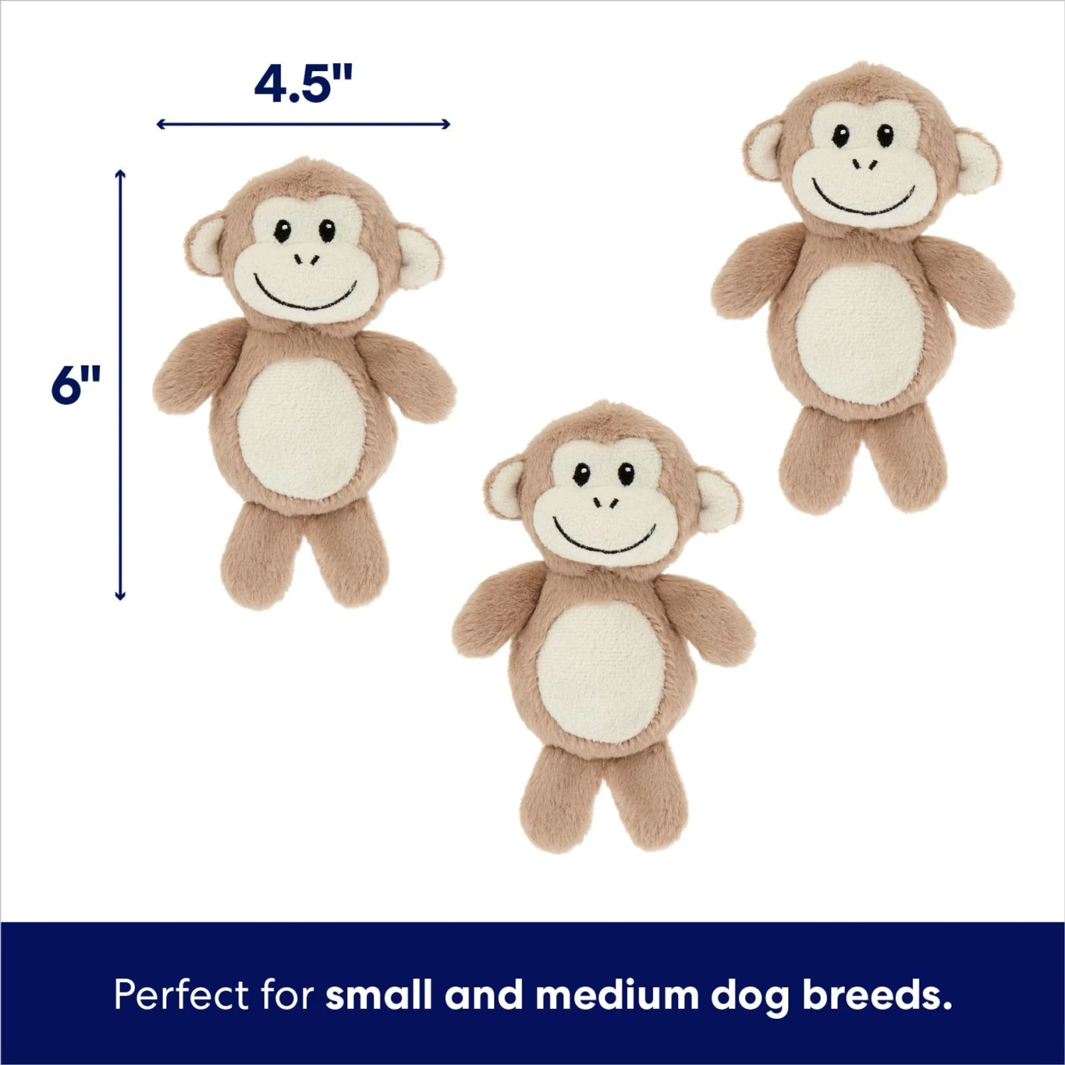 Frisco Monkeys In Tree Hide & Seek Puzzle Plush Squeaky Dog Toy 5 Frisco Monkeys In Tree Hide & Seek Puzzle Plush Squeaky Dog Toy - Image 3
