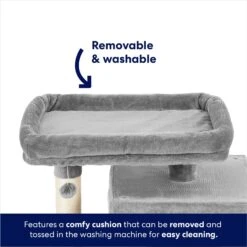 Frisco 33-in Faux Fur Cat Tree & Condo -Pet Products Shop 180389 PT3. AC SS1800 V1667227151