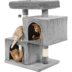 Frisco 33-in Faux Fur Cat Tree & Condo -Pet Products Shop 180389 PT4. AC SS1800 V1584453144
