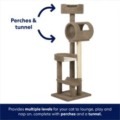 Frisco 69-in Real Carpet Wooden Cat Tree -Pet Products Shop 208926 PT3. AC SS1800 V1667229176