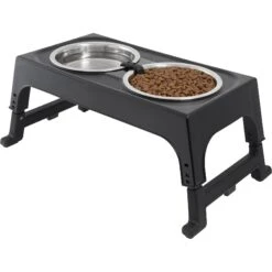 Frisco Stainless Steel Bowls With Adjustable Elevated Holder 9 Frisco Stainless Steel Bowls With Adjustable Elevated Holder -Pet Products Shop 216015 PT2. AC SS1800 V1591020383
