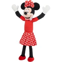 Disney Minnie Mouse Wagazoo Plush Squeaky Dog Toy, Extra Long