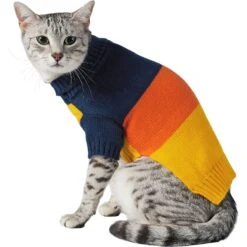 Frisco Colorblock Dog & Cat Turtleneck Sweater With Sleeves -Pet Products Shop 223819 PT2. AC SS1800 V1599481036