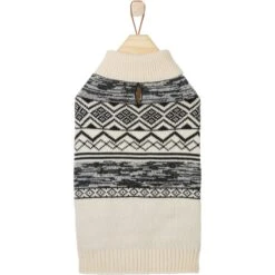 Frisco Black & Cream Turtleneck Sweater -Pet Products Shop 223850 PT3. AC SS1800 V1599053779