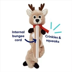 Frisco Holiday Reindeer Bungee Plush Squeaky Dog Toy -Pet Products Shop 228555 PT2. AC SS1800 V1694809545