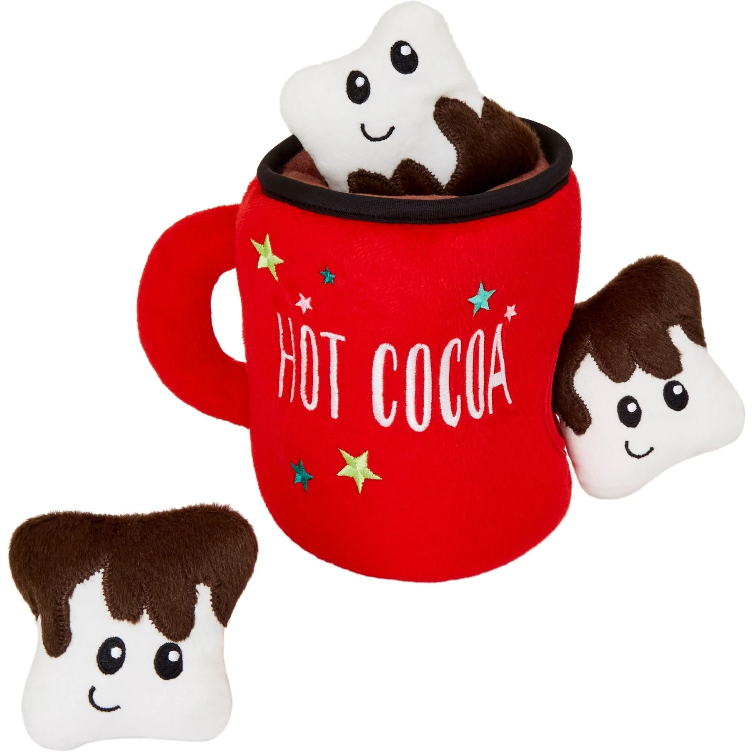 Frisco Holiday Hot Cocoa Hide & Seek Puzzle Plush Squeaky Dog Toy 3 Frisco Holiday Hot Cocoa Hide & Seek Puzzle Plush Squeaky Dog Toy
