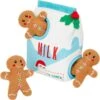 Frisco Holiday Milk & Gingerbread Cookies Hide & Seek Puzzle Plush Squeaky Dog Toy -Pet Products Shop 233262 MAIN. AC SS1800 V1694814415