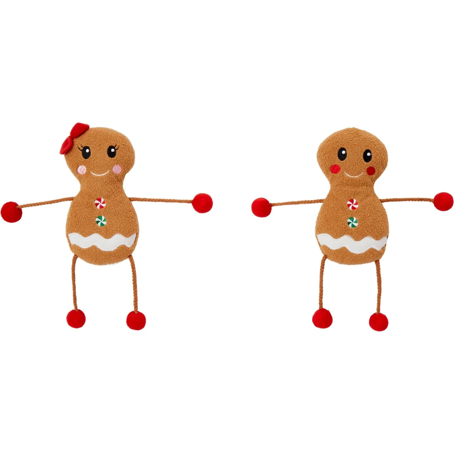 Frisco Holiday Gingerbread Pals Plush Kicker Cat Toy With Catnip, 2 Count 6 Frisco Holiday Gingerbread Pals Plush Kicker Cat Toy With Catnip, 2 Count - Image 4