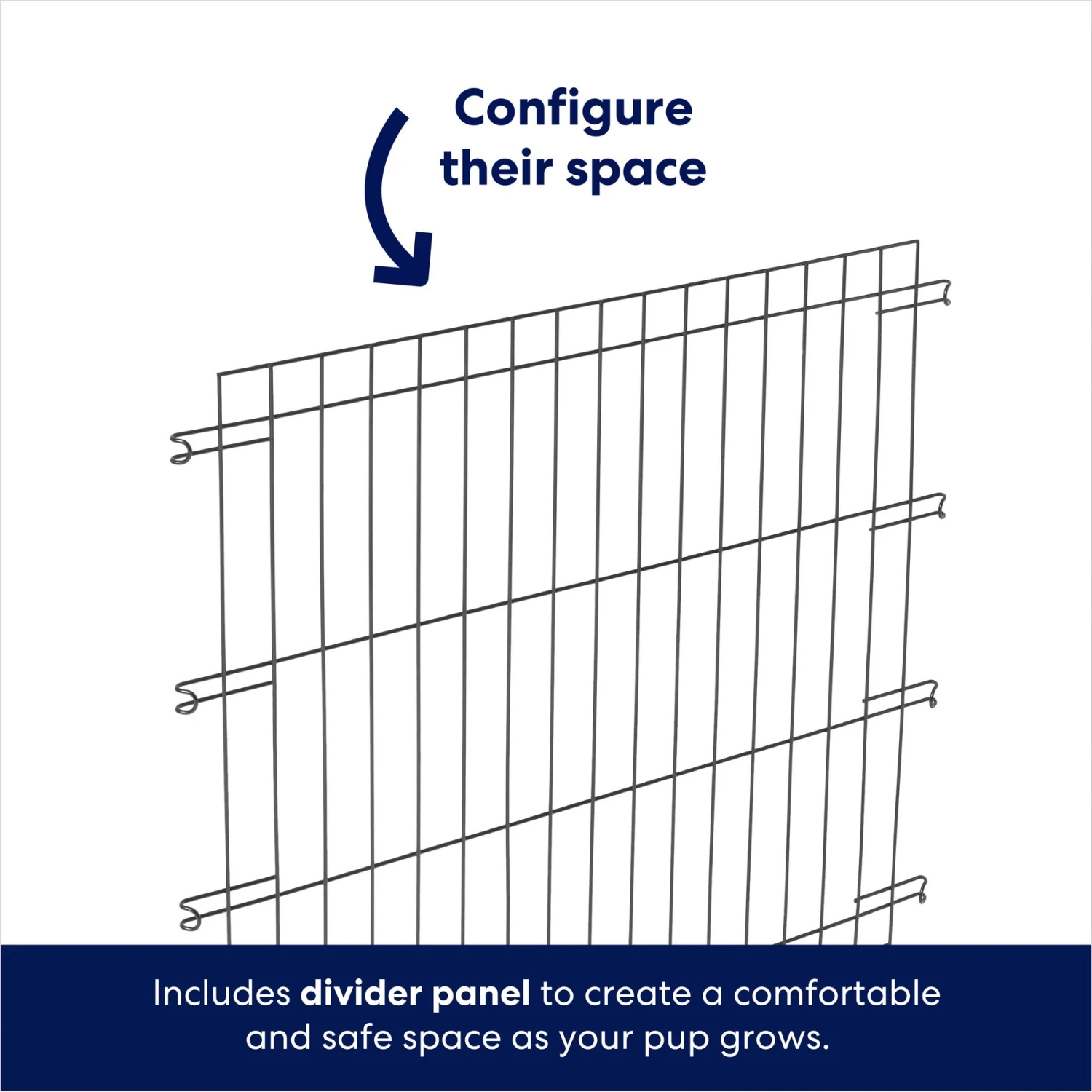 Frisco Heavy Duty Enhanced Lock Double Door Fold & Carry Wire Dog Crate & Mat Kit 8 Frisco Heavy Duty Enhanced Lock Double Door Fold & Carry Wire Dog Crate & Mat Kit - Image 6
