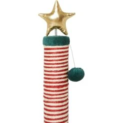 Frisco Holiday 29.5-in Candy Cane Sisal Cat Scratching Post With Toy 11 Frisco Holiday 29.5-in Candy Cane Sisal Cat Scratching Post With Toy -Pet Products Shop 236565 PT4. AC SS1800 V1601331360