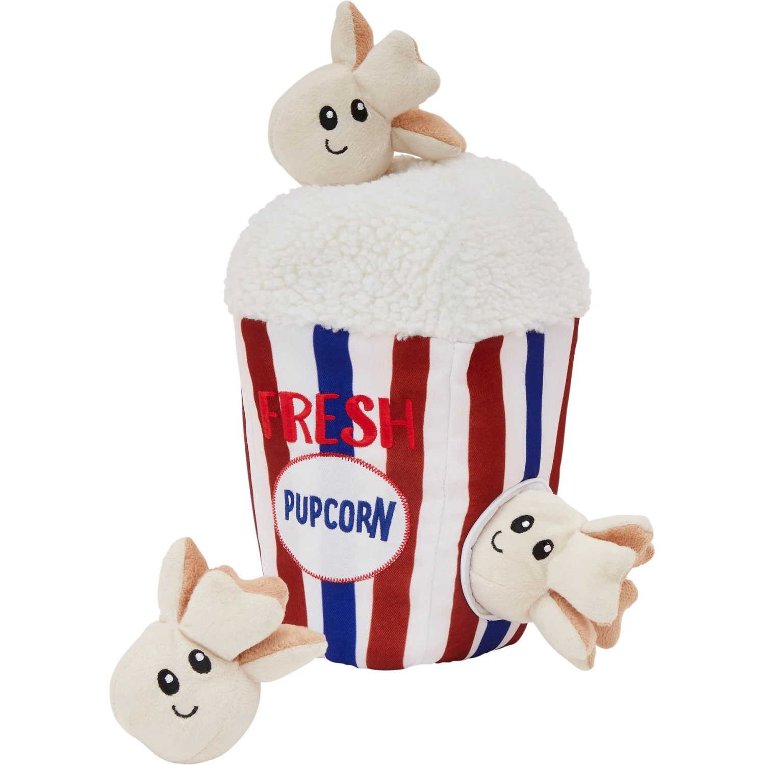 Frisco Zoomies & Chill Popcorn Hide & Seek Puzzle Plush Squeaky Dog Toy 3 Frisco Zoomies & Chill Popcorn Hide & Seek Puzzle Plush Squeaky Dog Toy