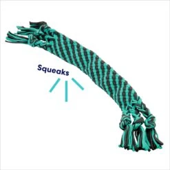 Frisco Flat Teal & Gray Braided Rope Squeaky Fetch Dog Toy 9 Frisco Flat Teal & Gray Braided Rope Squeaky Fetch Dog Toy -Pet Products Shop 242127 PT2. AC SS1800 V1695748438