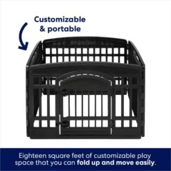 Frisco 4-Panel Dog Exercise Playpen With Door, 24-in -Pet Products Shop 244546 PT4. AC SS1800 V1603407098