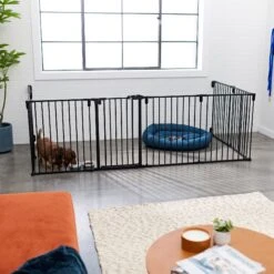 Frisco Steel 8-Panel Configurable Dog Gate & Playpen -Pet Products Shop 250603 PT4. AC SS1800 V1615987643