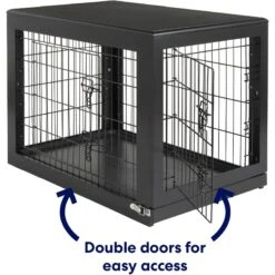 Frisco Double Door Furniture Style Dog Crate, Black 9 Frisco Double Door Furniture Style Dog Crate, Black -Pet Products Shop 253026 PT3. AC SS1800 V1615840384