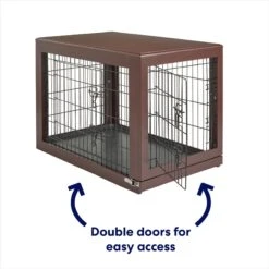 Frisco Double Door Furniture Style Dog Crate, Brown 9 Frisco Double Door Furniture Style Dog Crate, Brown -Pet Products Shop 253033 PT3. AC SS1800 V1617644270