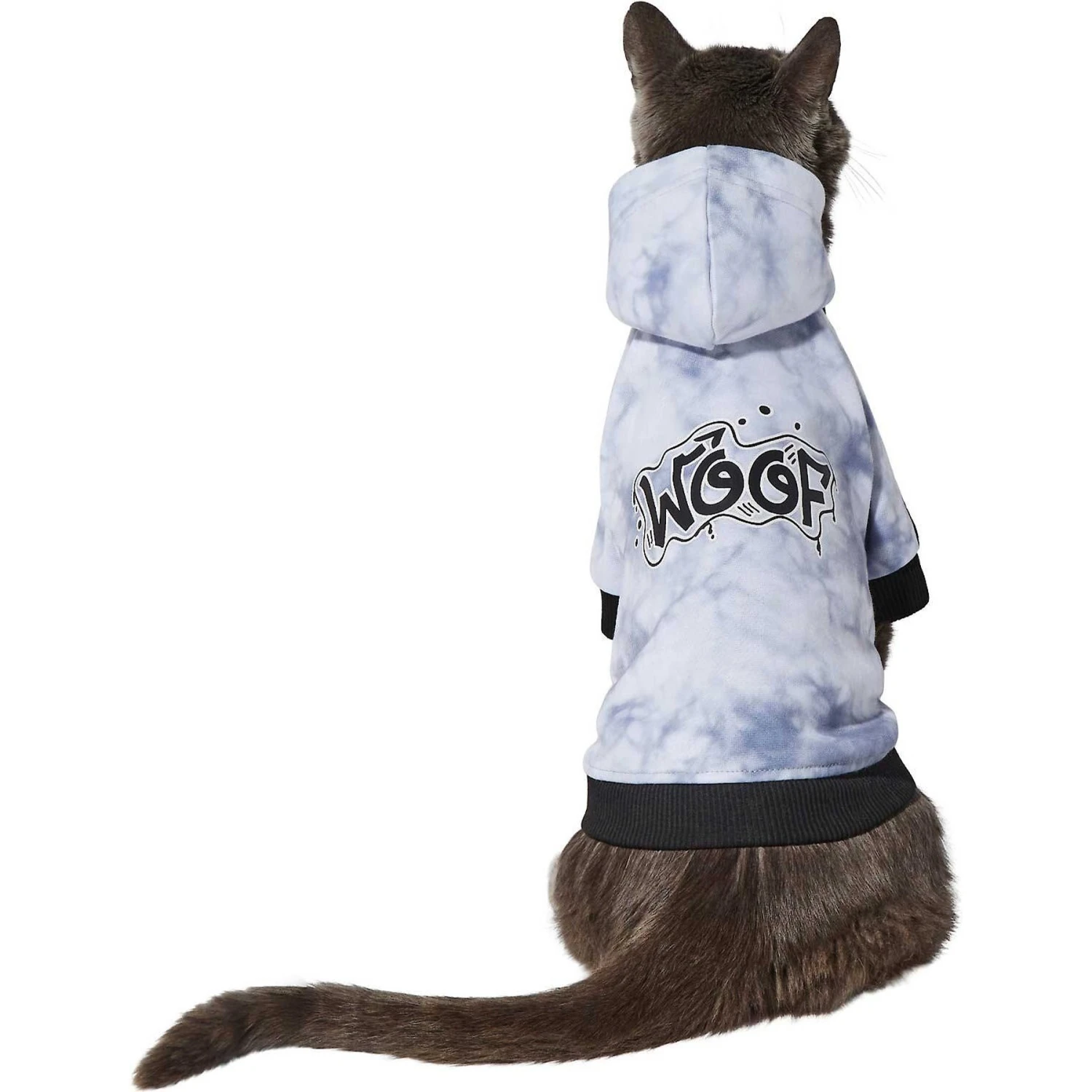 Frisco Woof Tiedye Print Dog & Cat Hoodie 6 Frisco Woof Tiedye Print Dog & Cat Hoodie - Image 4