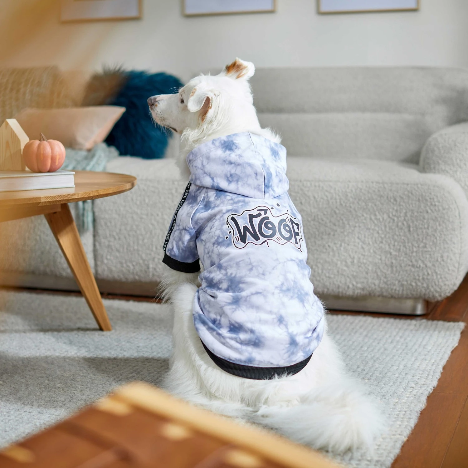 Frisco Woof Tiedye Print Dog & Cat Hoodie 9 Frisco Woof Tiedye Print Dog & Cat Hoodie - Image 7