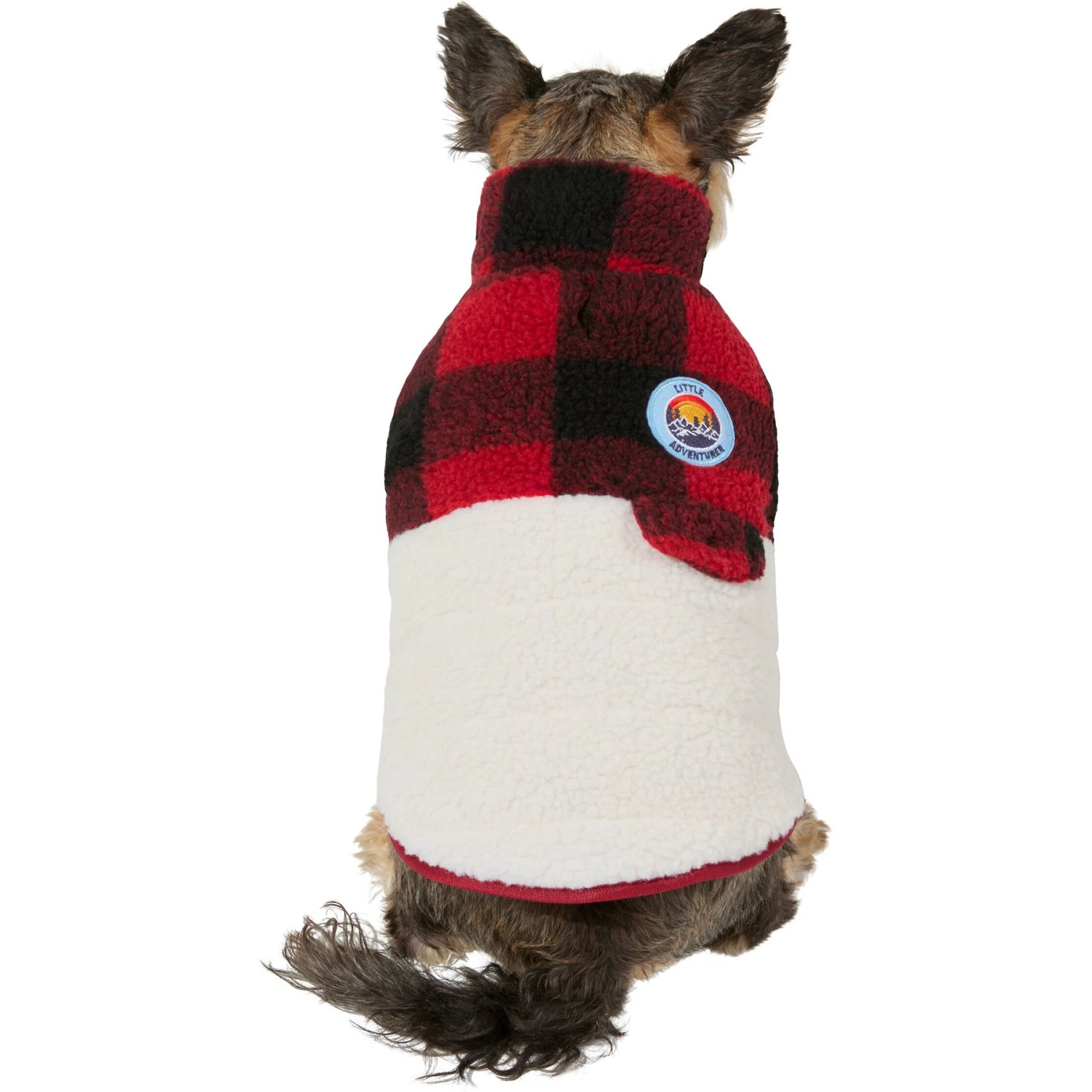 Frisco Mediumweight Red Plaid Insulated Dog & Cat Sherpa Coat 3 Frisco Mediumweight Red Plaid Insulated Dog & Cat Sherpa Coat