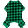 Frisco Dog & Cat Cozy Plush Fleece PJs, Green Plaid -Pet Products Shop 268517 MAIN. AC SS1800 V1637725390