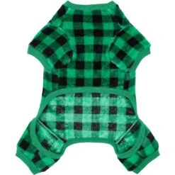 Frisco Dog & Cat Cozy Plush Fleece PJs, Green Plaid 13 Frisco Dog & Cat Cozy Plush Fleece PJs, Green Plaid -Pet Products Shop 268517 PT4. AC SS1800 V1637682124