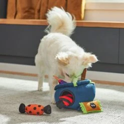 Frisco Halloween Candy Cauldron Hide & Seek Puzzle Plush Squeaky Dog Toy -Pet Products Shop 270490 PT3. AC SS1800 V1689878557