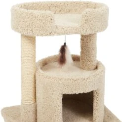 Frisco 27-in Real Carpet Cat Tree With Condo And Oval Perch 8 Frisco 27-in Real Carpet Cat Tree With Condo And Oval Perch -Pet Products Shop 282747 PT3. AC SS1800 V1621949602