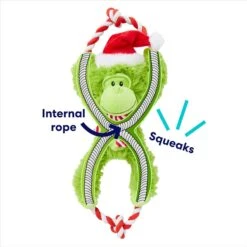 Frisco Holiday Monkey Plush With Rope Squeaky Dog Toy 10 Frisco Holiday Monkey Plush With Rope Squeaky Dog Toy -Pet Products Shop 287115 PT2. AC SS1800 V1695044339