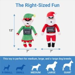 Frisco Holiday Bad Santa & Elf Plush Squeaky Dog Toy 6 Frisco Holiday Bad Santa & Elf Plush Squeaky Dog Toy -Pet Products Shop 287223 PT1. AC SS1800 V1637705015