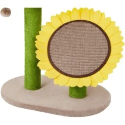 Frisco Sunflower Cat Scratching Post, Two Post With Lounger -Pet Products Shop 296688 PT2. AC SS1800 V1632856031