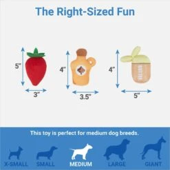 Frisco Brunch Pancake Hide & Seek Puzzle Plush Squeaky Dog Toy -Pet Products Shop 297266 PT2. AC SS1800 V1643916712