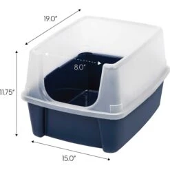 Frisco Plastic Litter Scooper With Caddy & IRIS USA Open Top Litter Box With Scatter Shield -Pet Products Shop 298166 PT5. AC SS1800 V1623196667