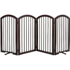 Frisco Arch 4-Panel Solid Wood Dog Gate -Pet Products Shop 305152 PT2. AC SS1800 V1639669041