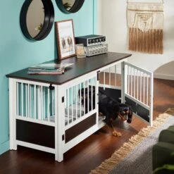 Frisco "Roma" Dog Crate Credenza & Mat