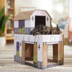 Frisco Farmhouse Cardboard Cat House, 2-Story 10 Frisco Farmhouse Cardboard Cat House, 2-Story -Pet Products Shop 317733 PT3. AC SS1800 V1676566492