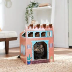 Frisco Southwestern House Cardboard Cat House -Pet Products Shop 317739 PT3. AC SS1800 V1642099125