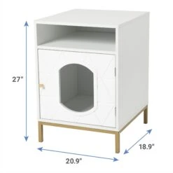 Frisco Elevated Side Table Litter Box Cover -Pet Products Shop 322627 PT2. AC SS1800 V1661376260