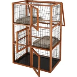 Frisco Collapsible Wood & Wire Cat Cage Playpen, 3 Level 10 Frisco Collapsible Wood & Wire Cat Cage Playpen, 3 Level -Pet Products Shop 323215 PT3. AC SS1800 V1645497221